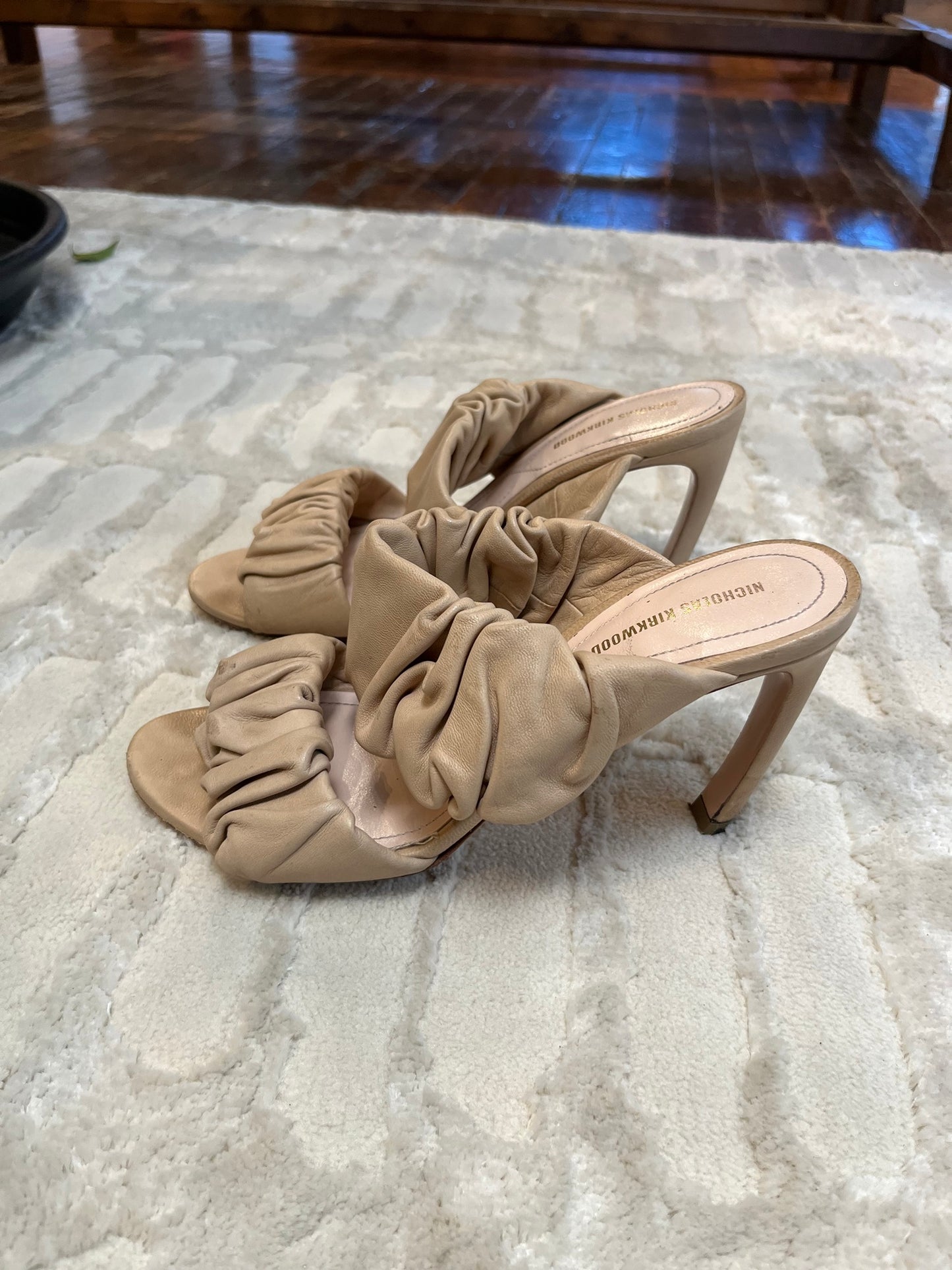 Courtney Ruched Sandals Size 38