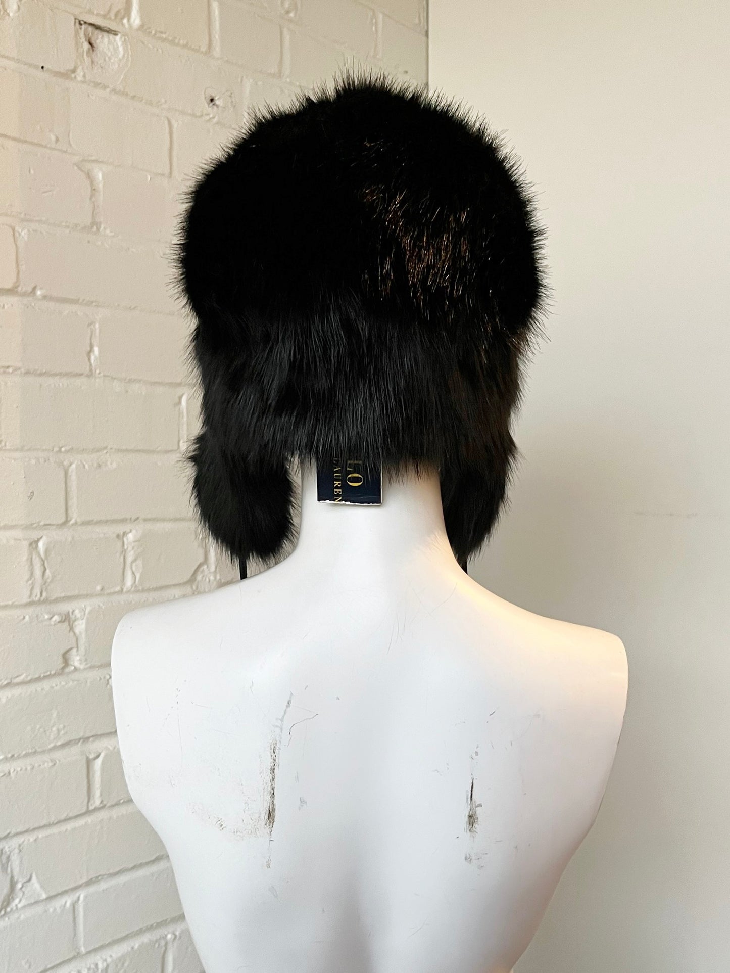 Faux Fur Ear Flap Hat Size Small/Medium NWT