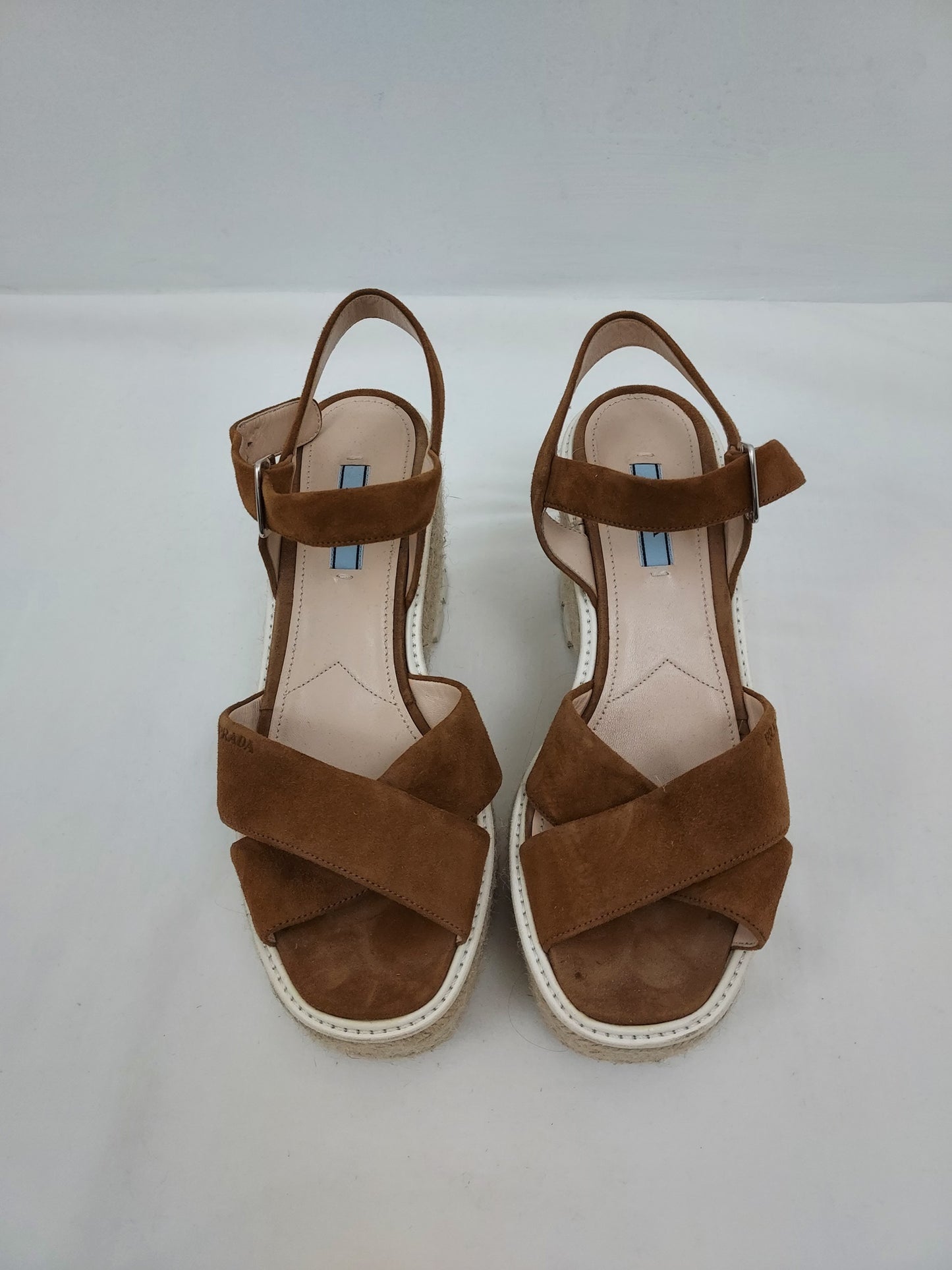 Suede Espadrille Sandals Size 38