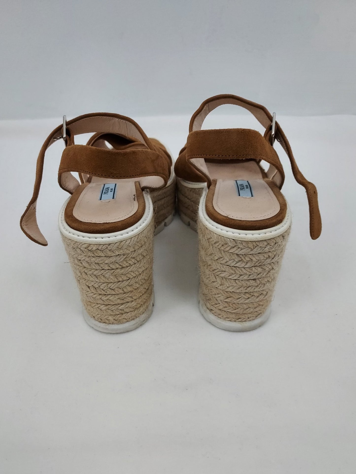 Suede Espadrille Sandals Size 38