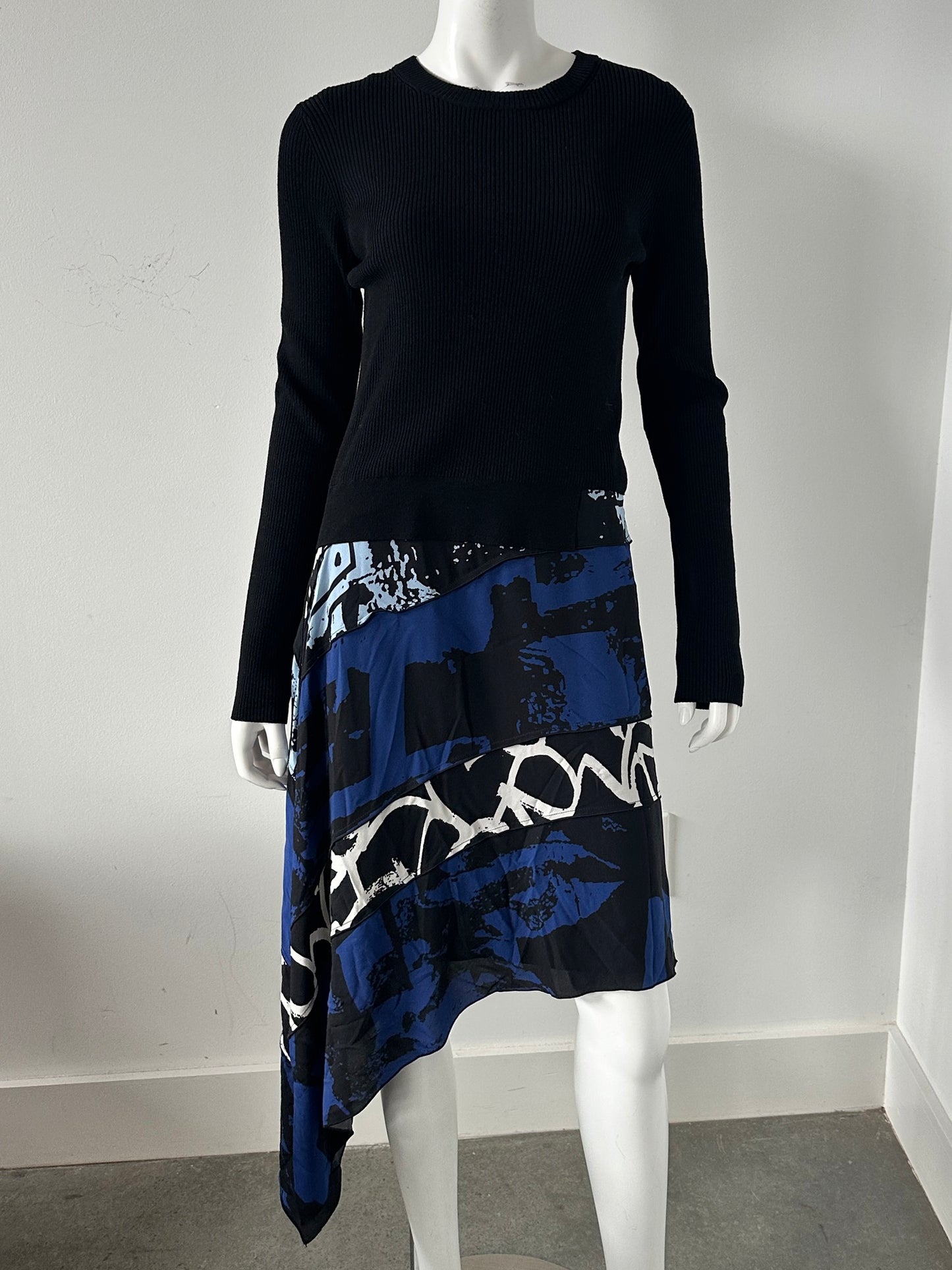 Indigo Georgette Dress Size 8