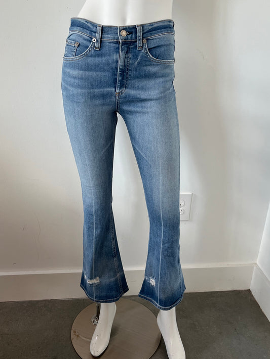 Cropped Flare Jeans Size 27