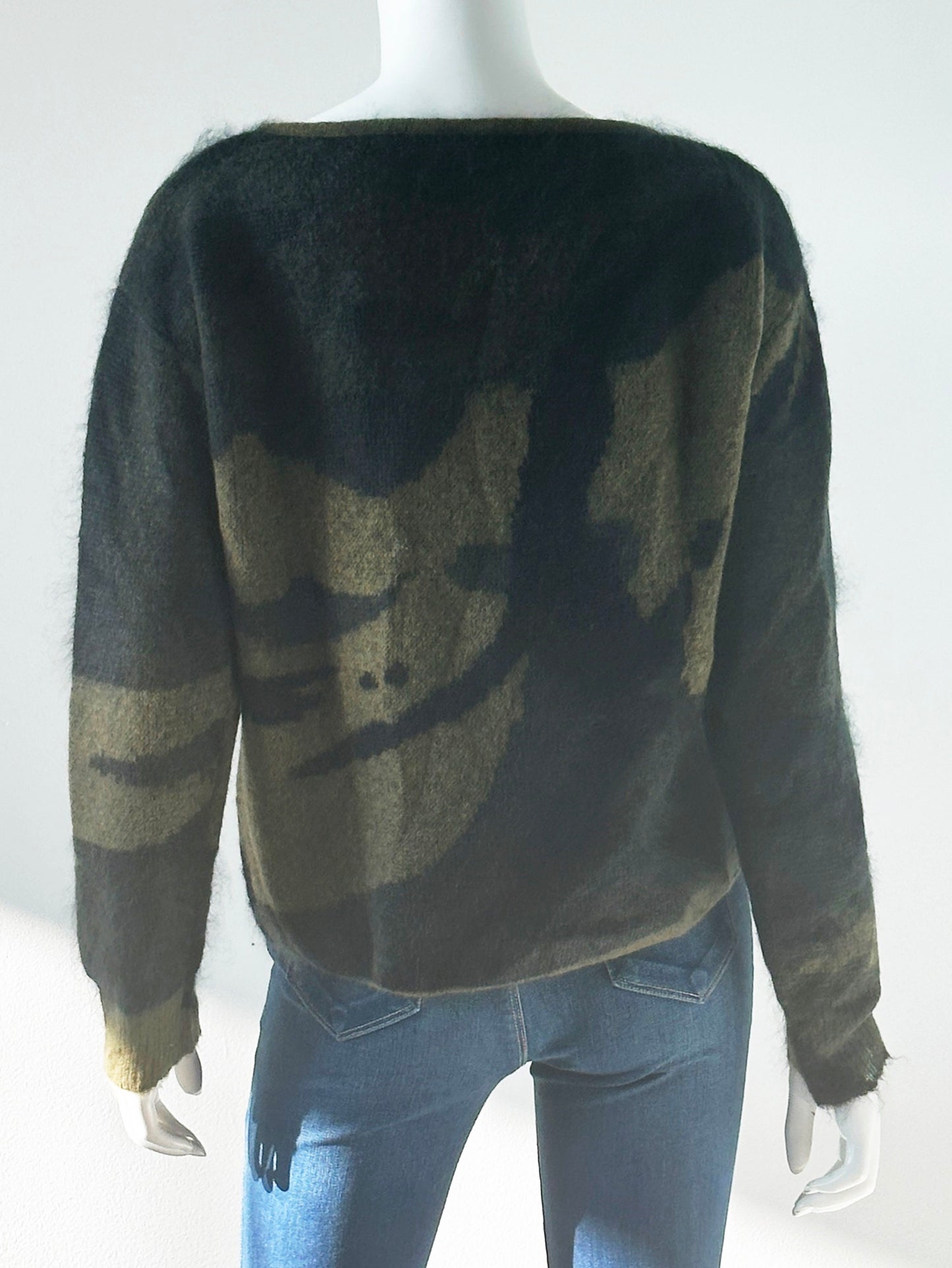 Sinclair Wool Camo Sweater Size Small