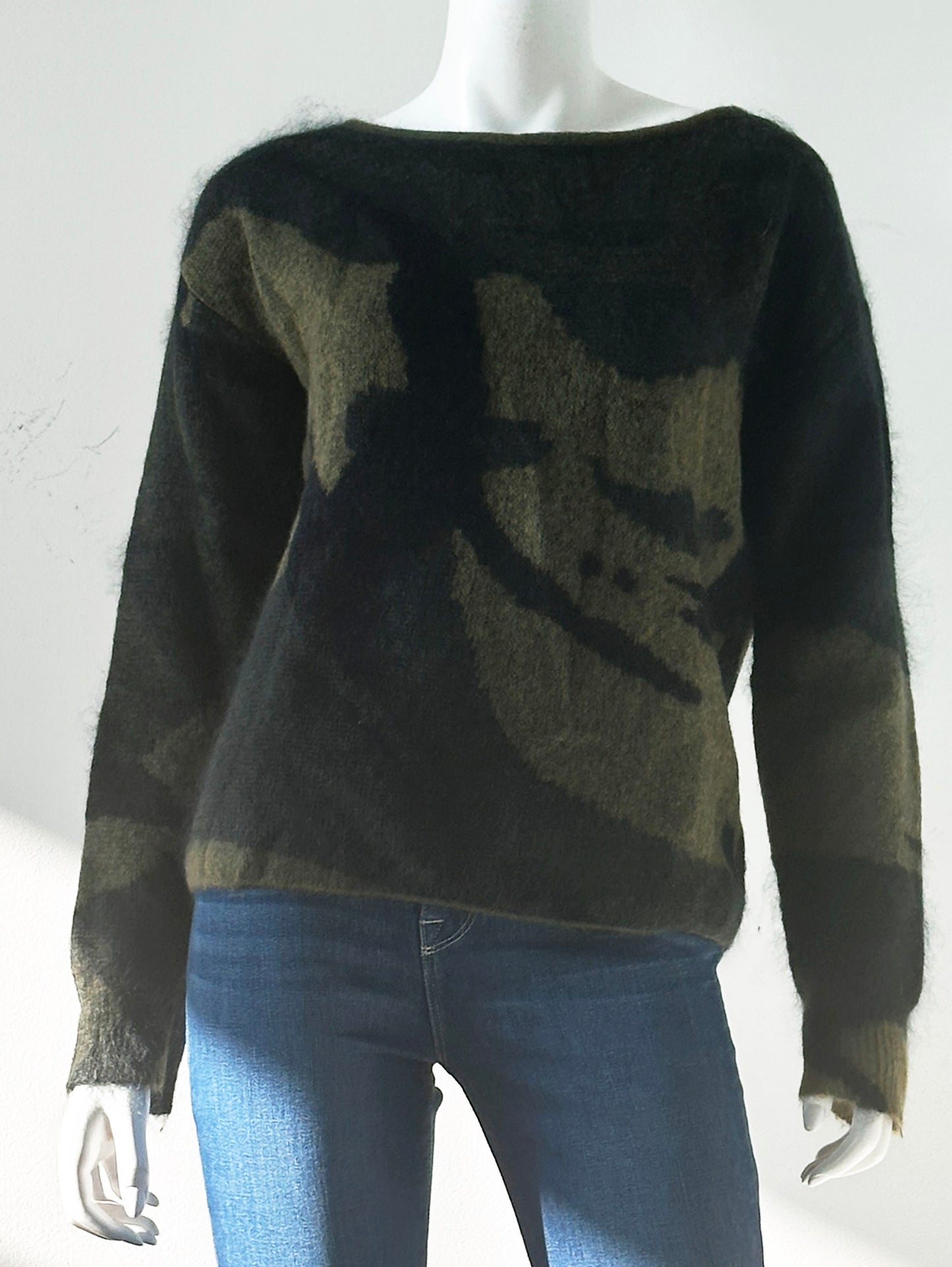 Sinclair Wool Camo Sweater Size Small