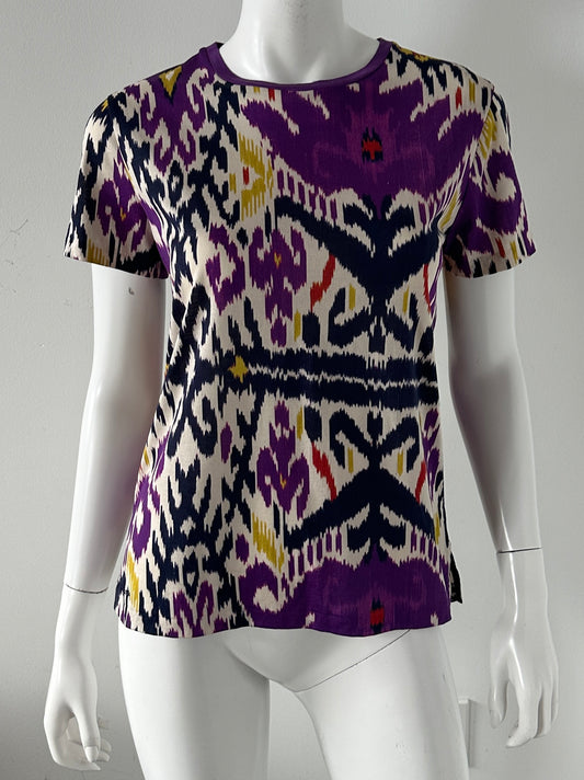 Ikat Cotton Tee Size Medium