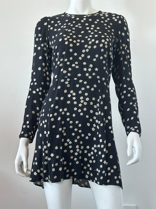 Daisy Print Mini Dress Size 8