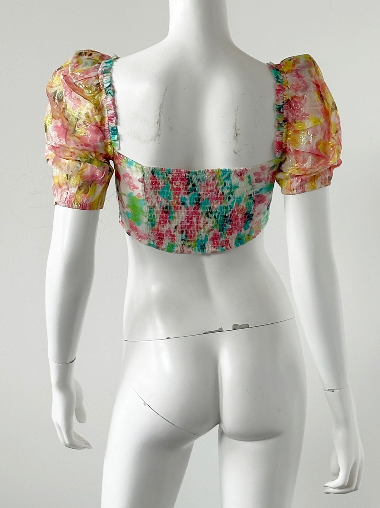 Nesh Printed Crop Top Size Small