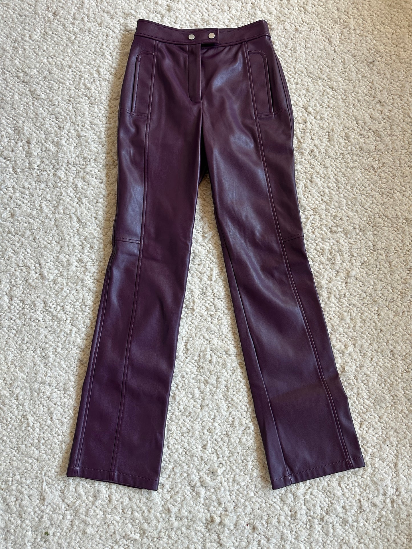 Dahlia Vegan Leather Pants Size 0