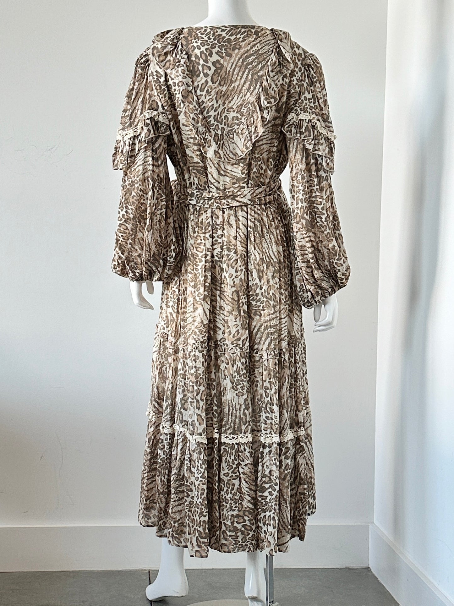 Ada Leopard Print Gown Size Large