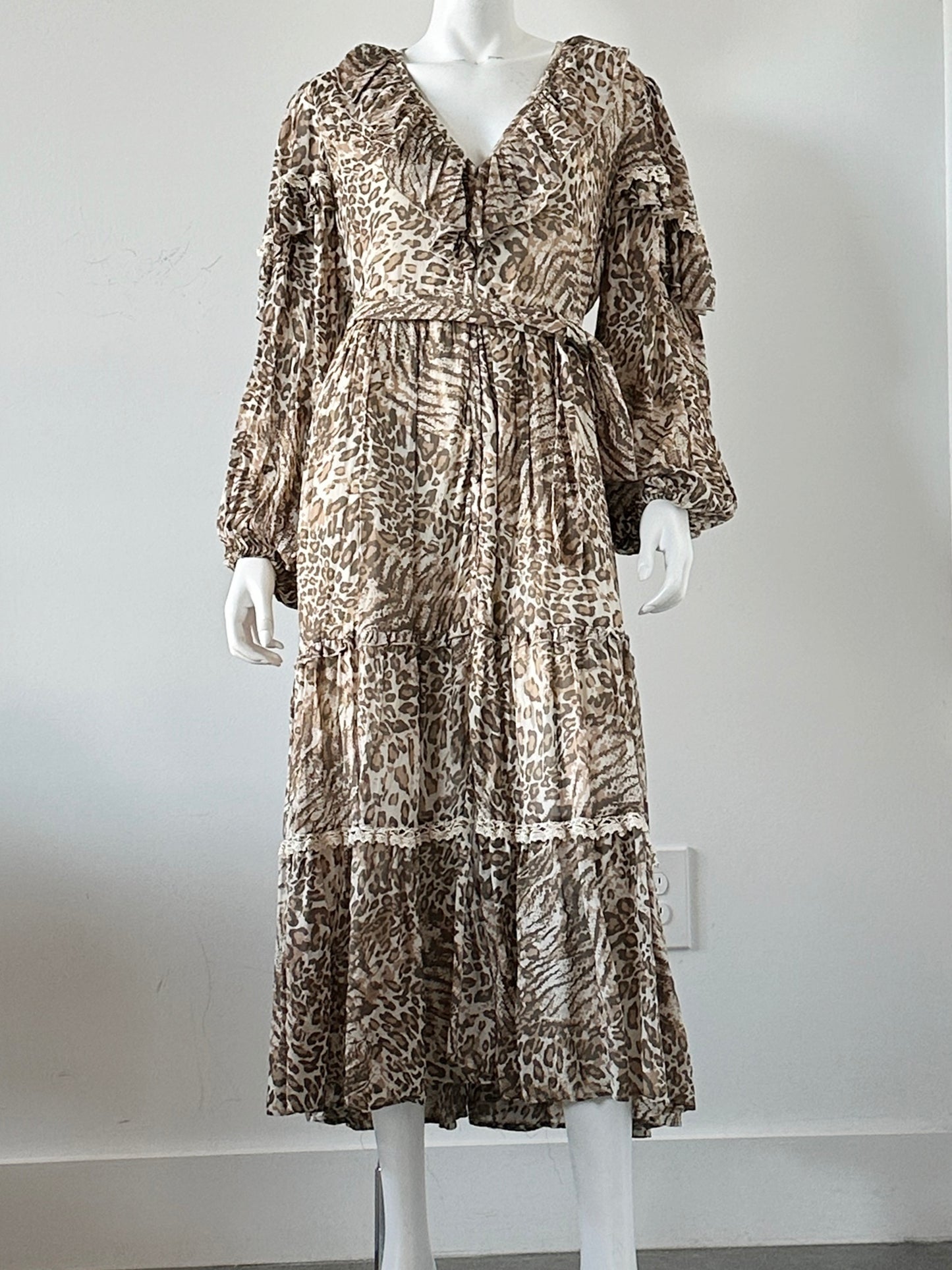 Ada Leopard Print Gown Size Large