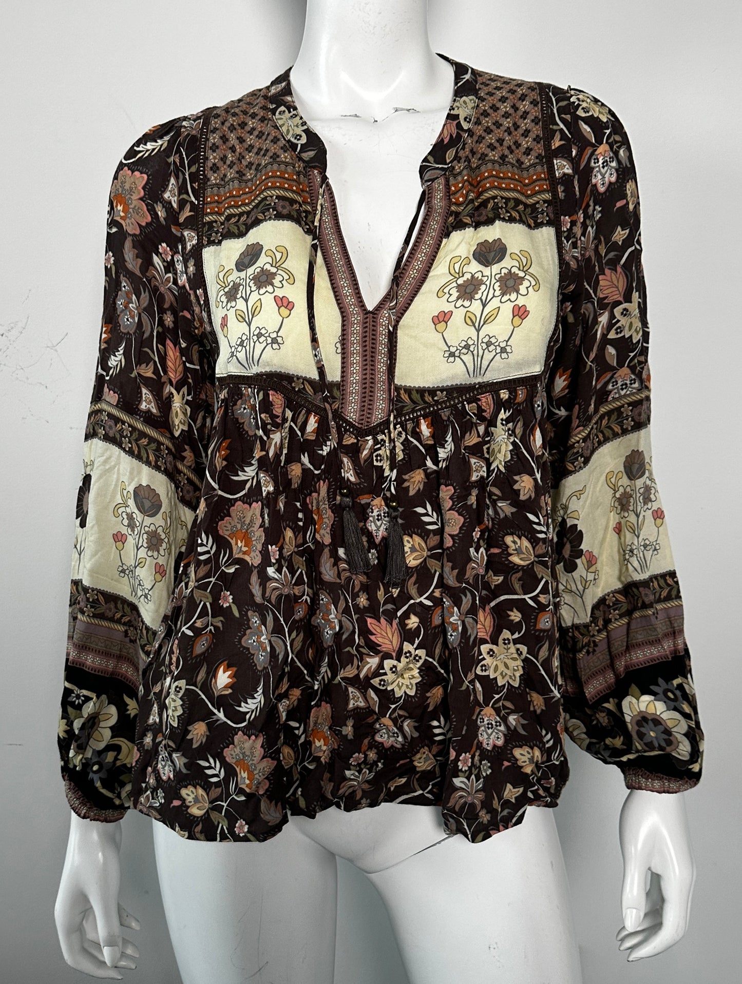 Portobello Road Printed Blouse Size XXS