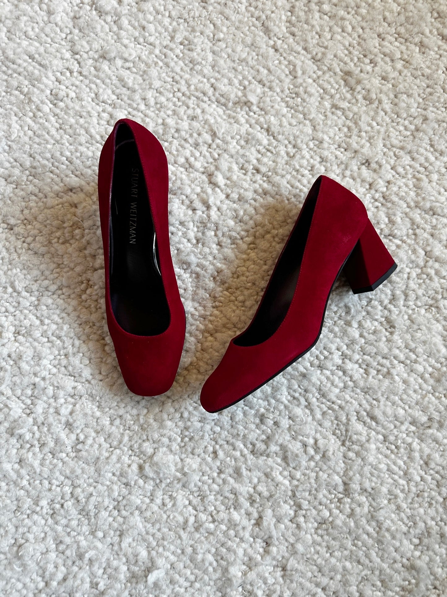 Marymid Suede Mid Heel Pump Size 8.5