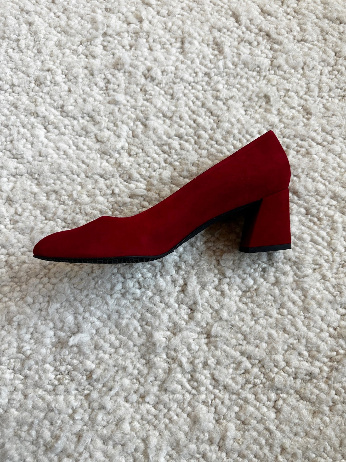 Marymid Suede Mid Heel Pump Size 8.5