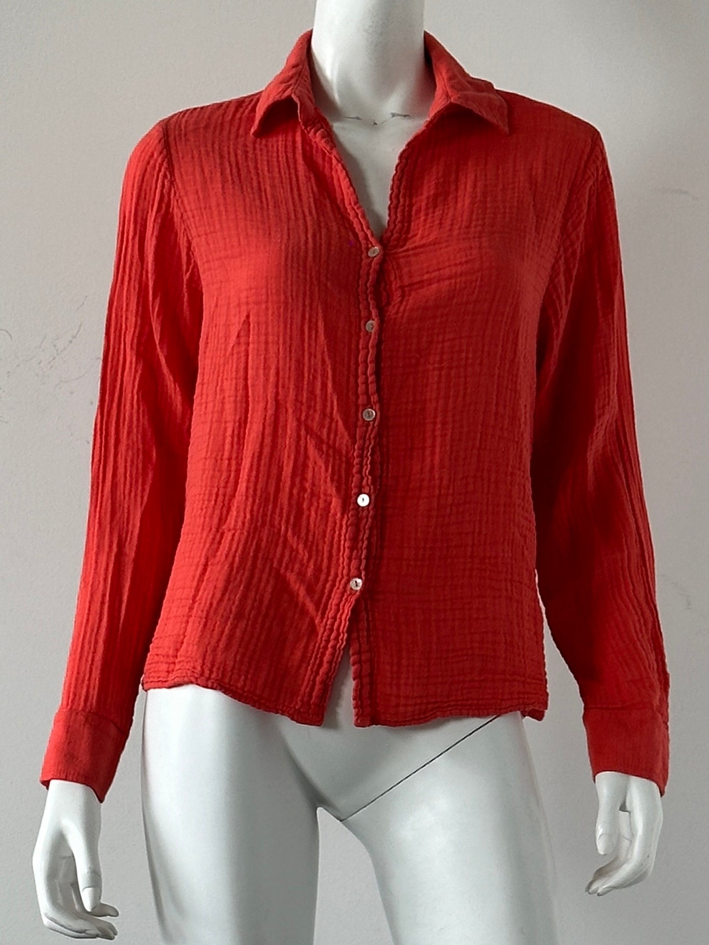 Gauzy Button Down Top Size Medium