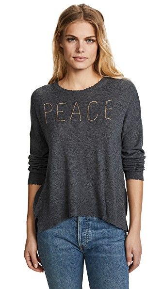 Peace Crewneck Sweater Size 2/Small