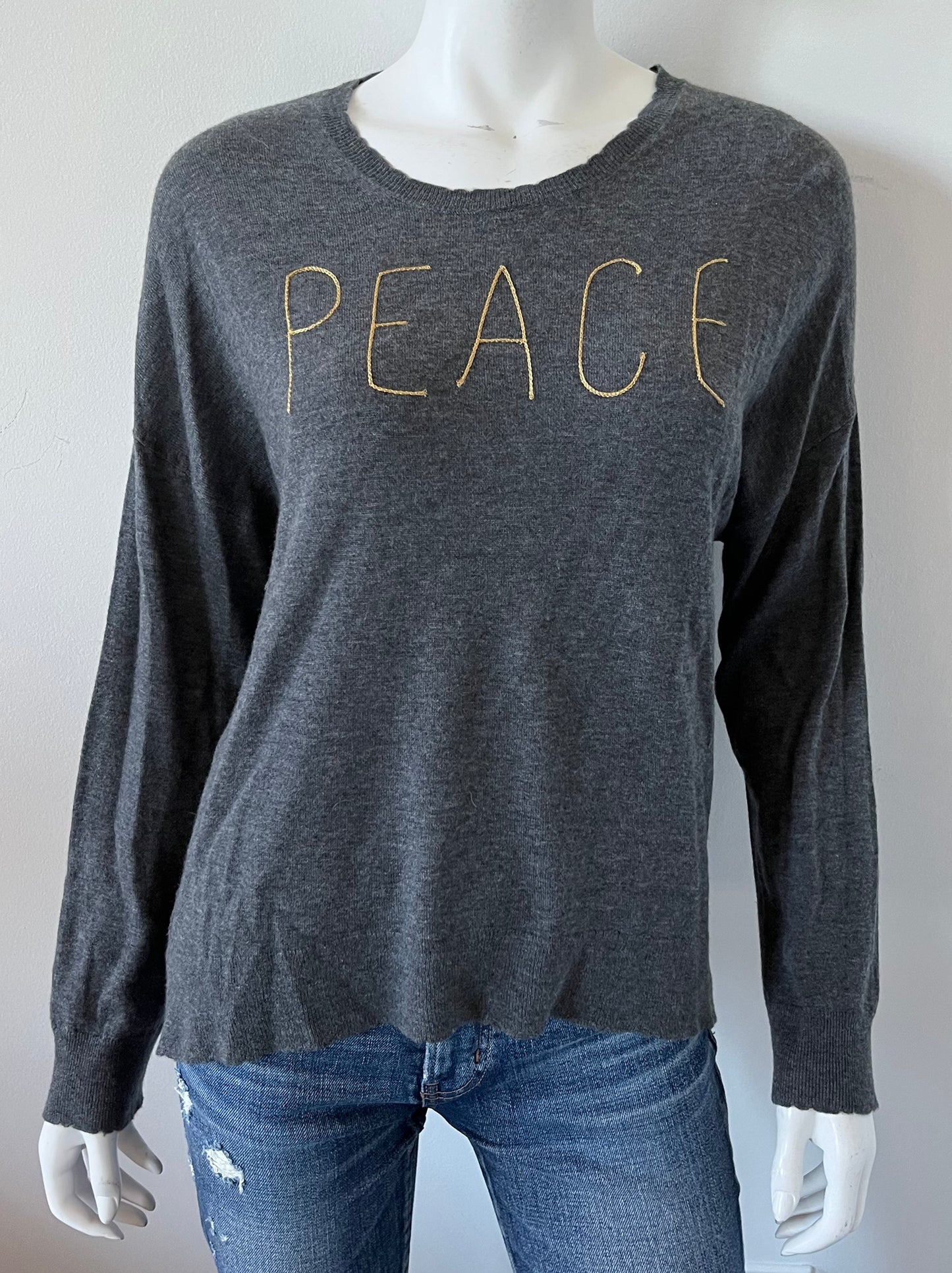 Peace Crewneck Sweater Size 2/Small