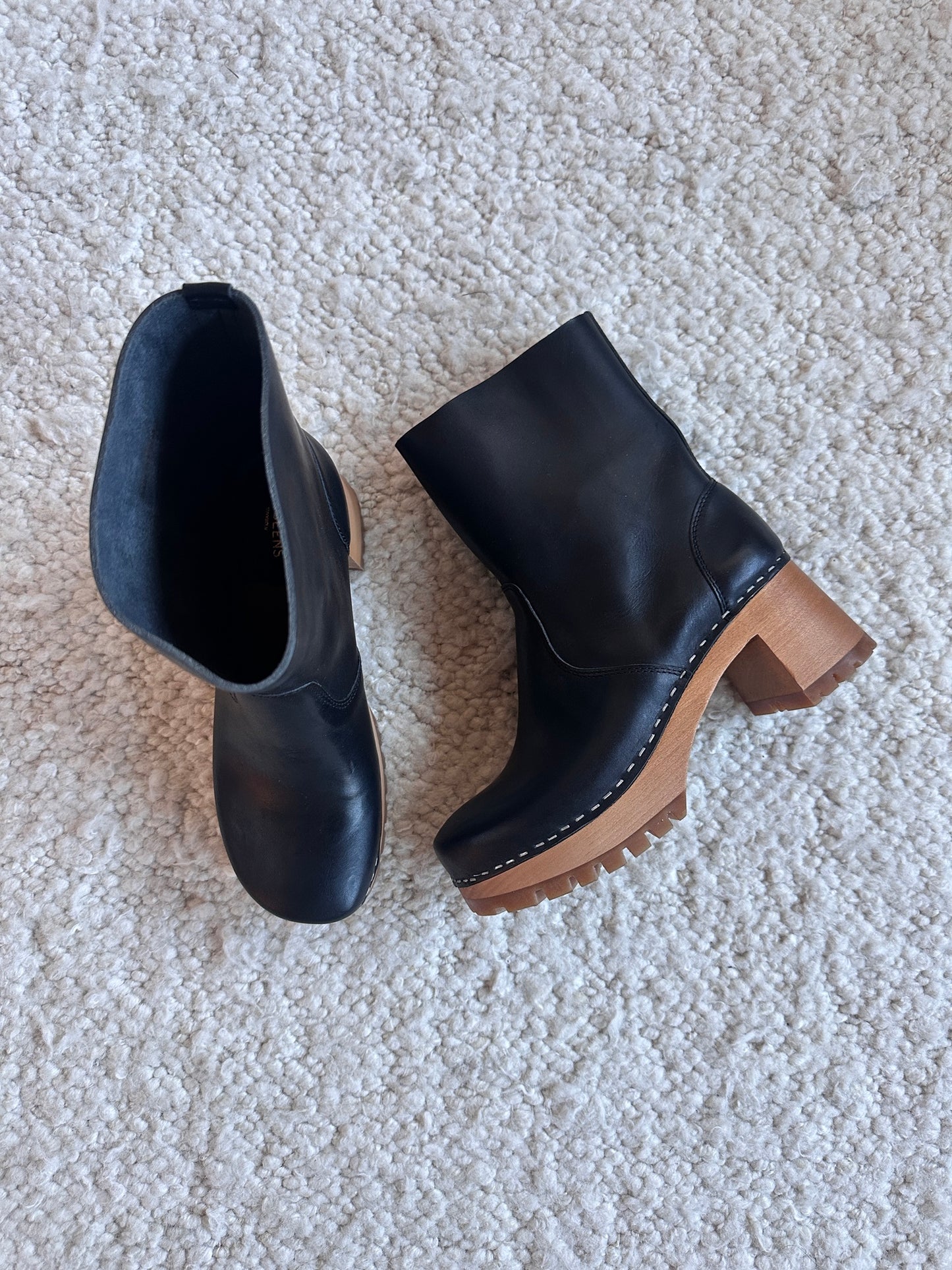 Plain Leather Boots Size 40 NWOB