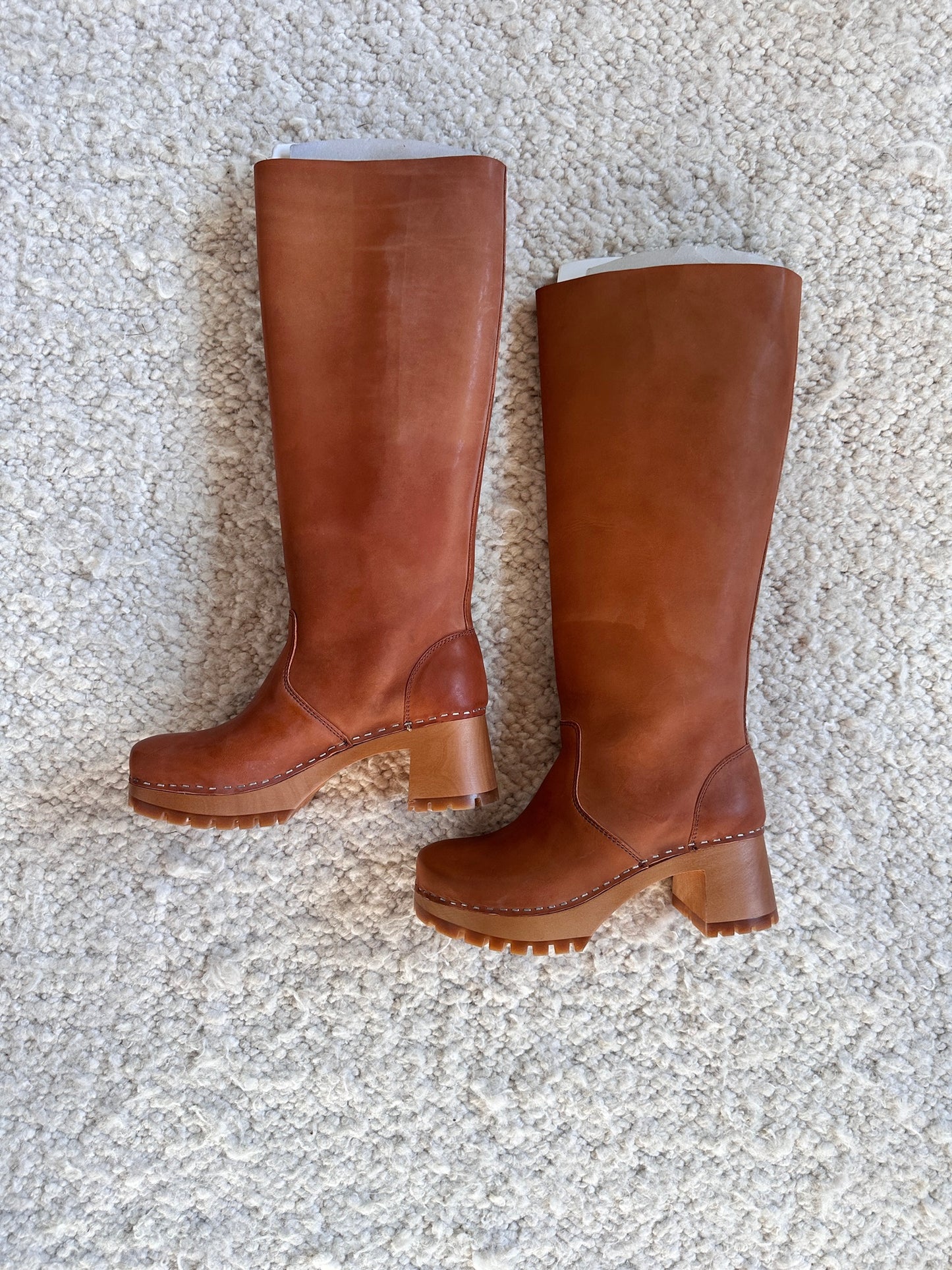 Plain Knee Boots Size 40 NWOB