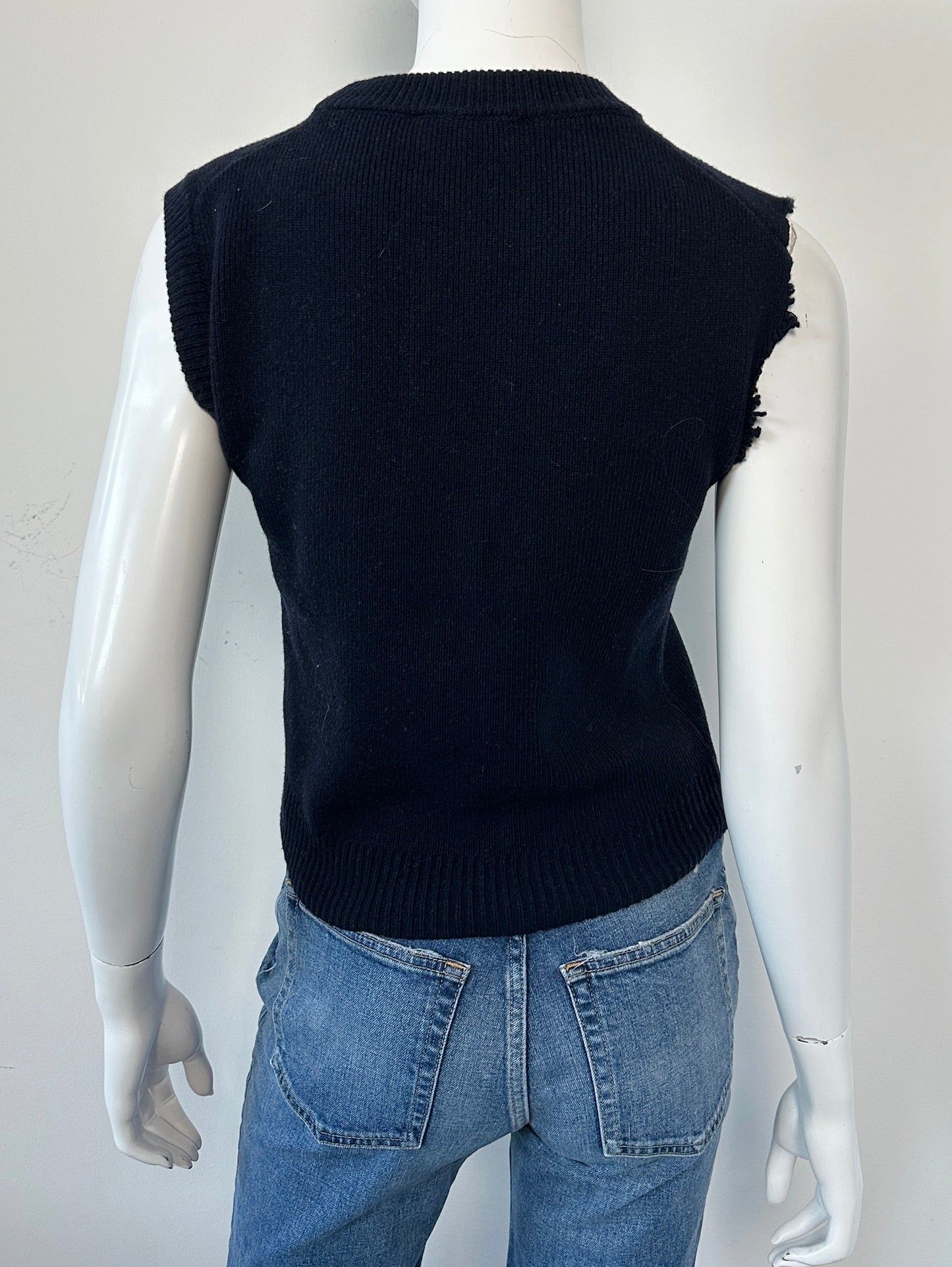 Anna Merino Wool Sweater Vest Size XS