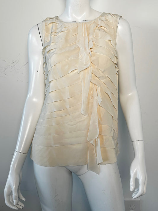 Silk Ruffle Blouse Size 4