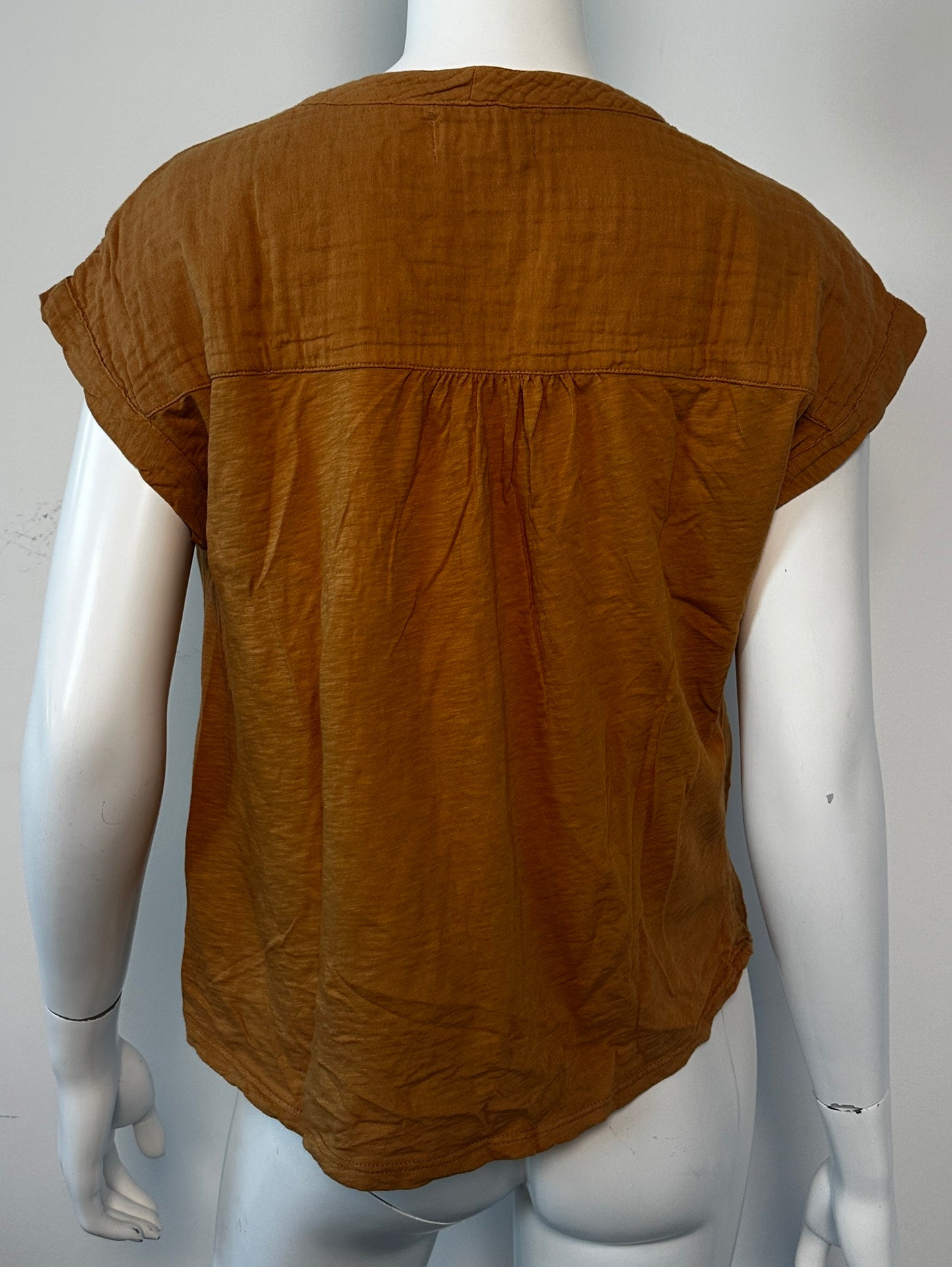 Cotton Gauze V Neck Top Size XS