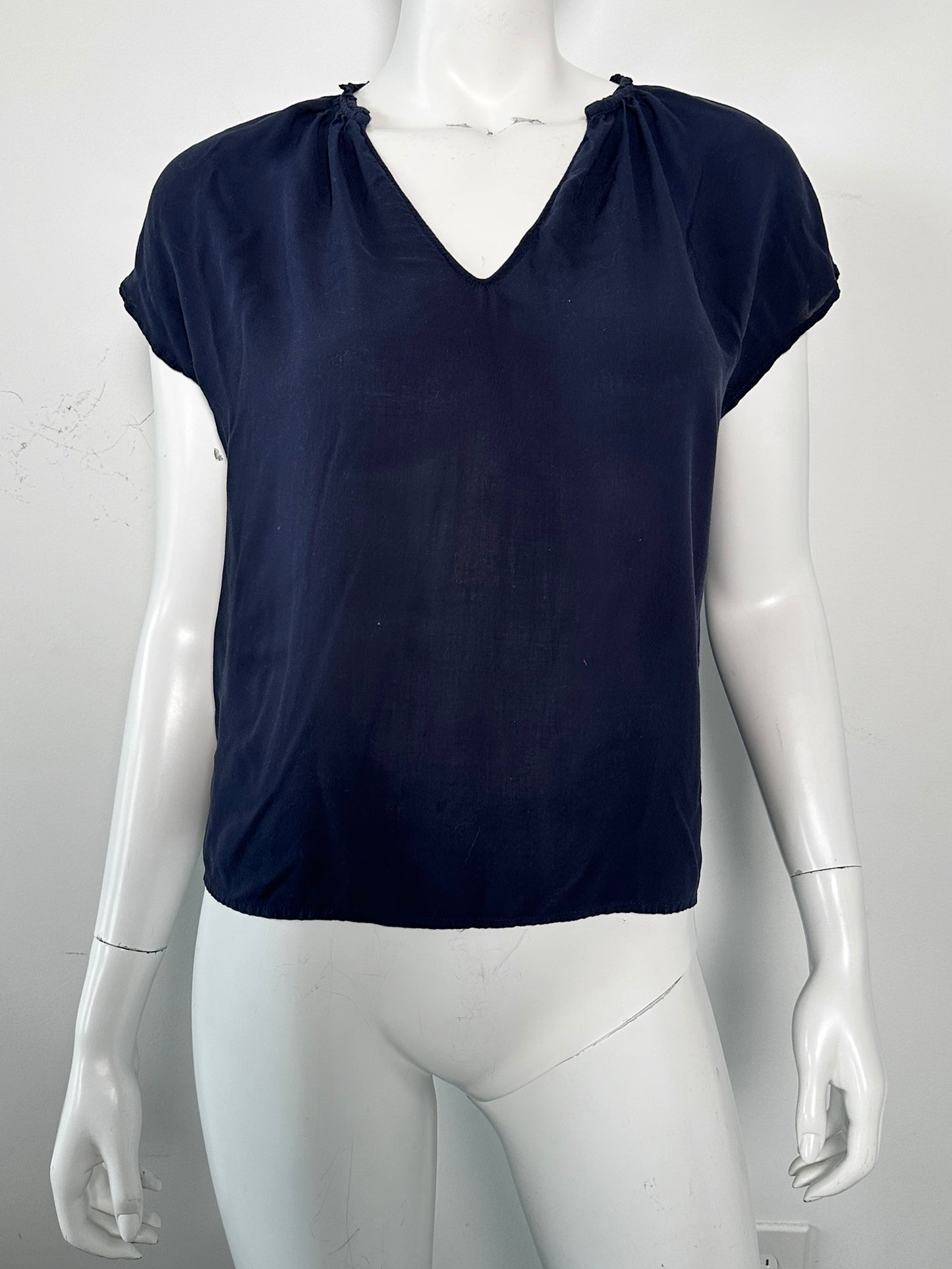 Ruffle Neck Tee Size XS