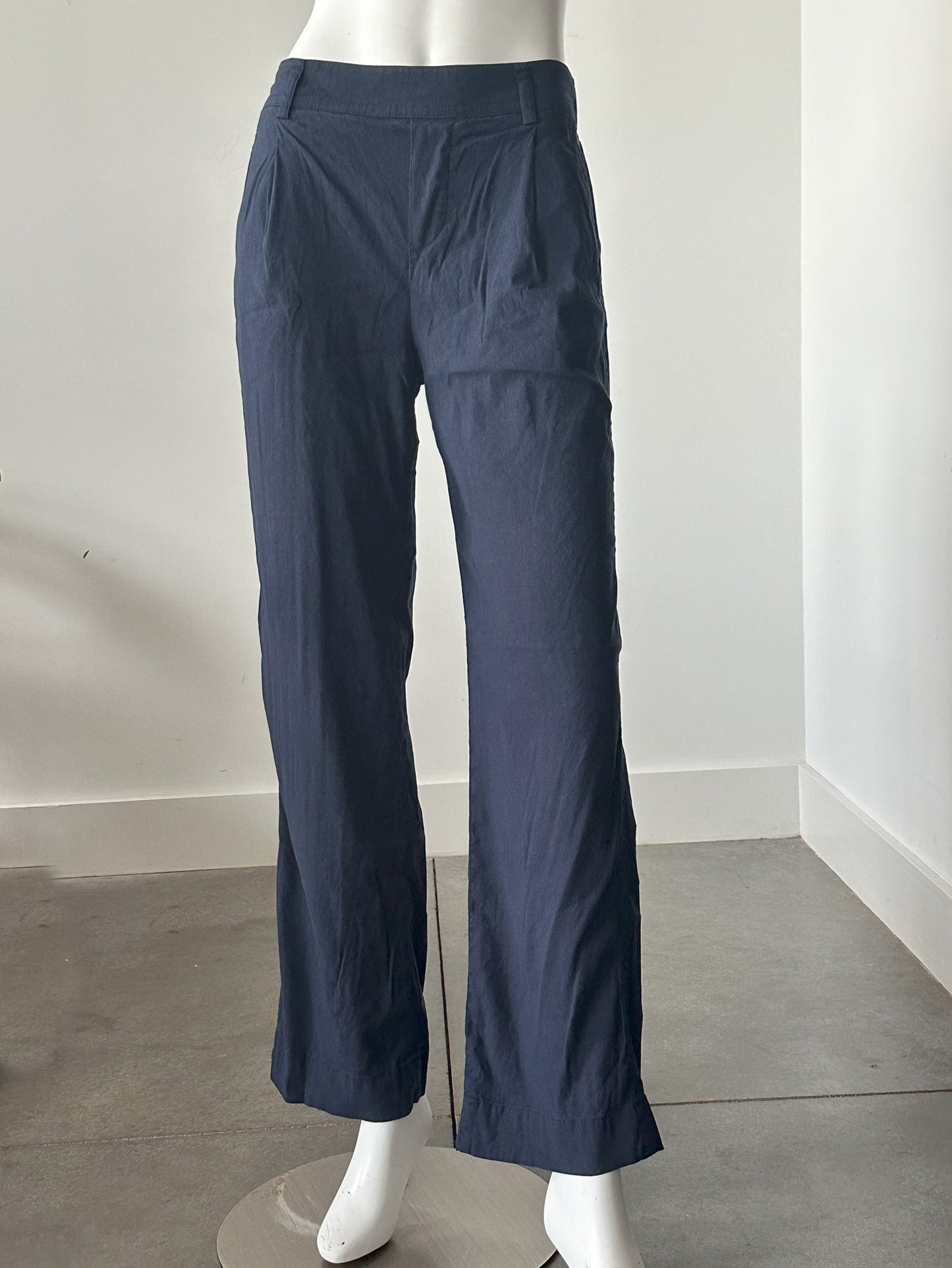 Linen Blend Pull On Wide Leg Pants Size XS