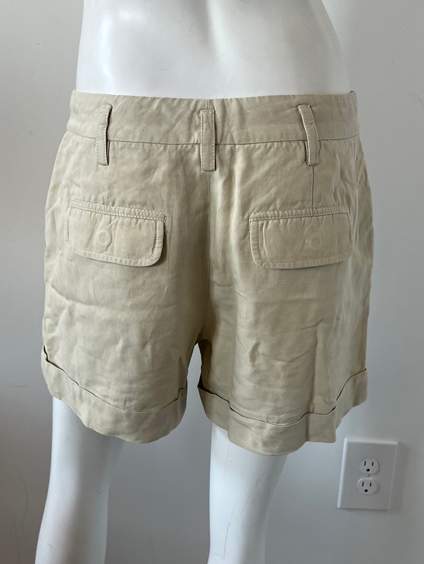 Linen Blend Shorts Size 8