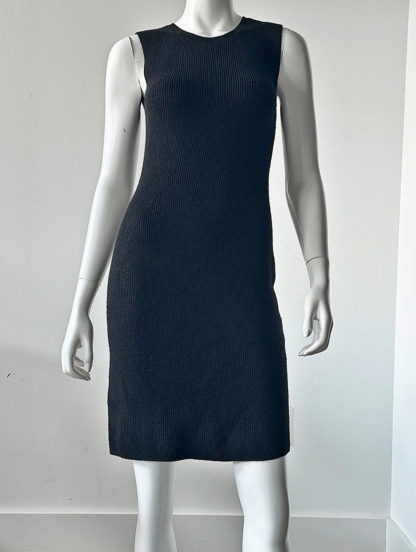 Ribbed Wool Sheath Dress Size XS