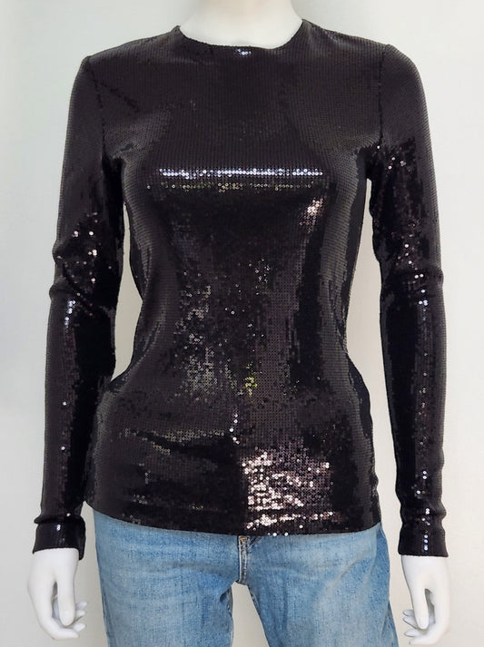 Long Sleeve Sequin Top Size 2