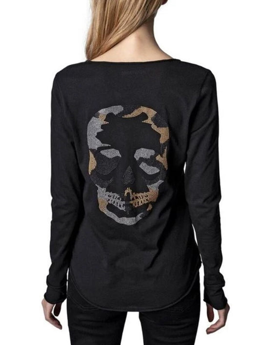 Tunisien Skull Henley Size Large