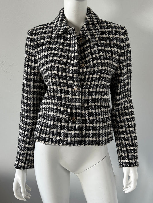 Cotton Tweed Jacket Size Medium