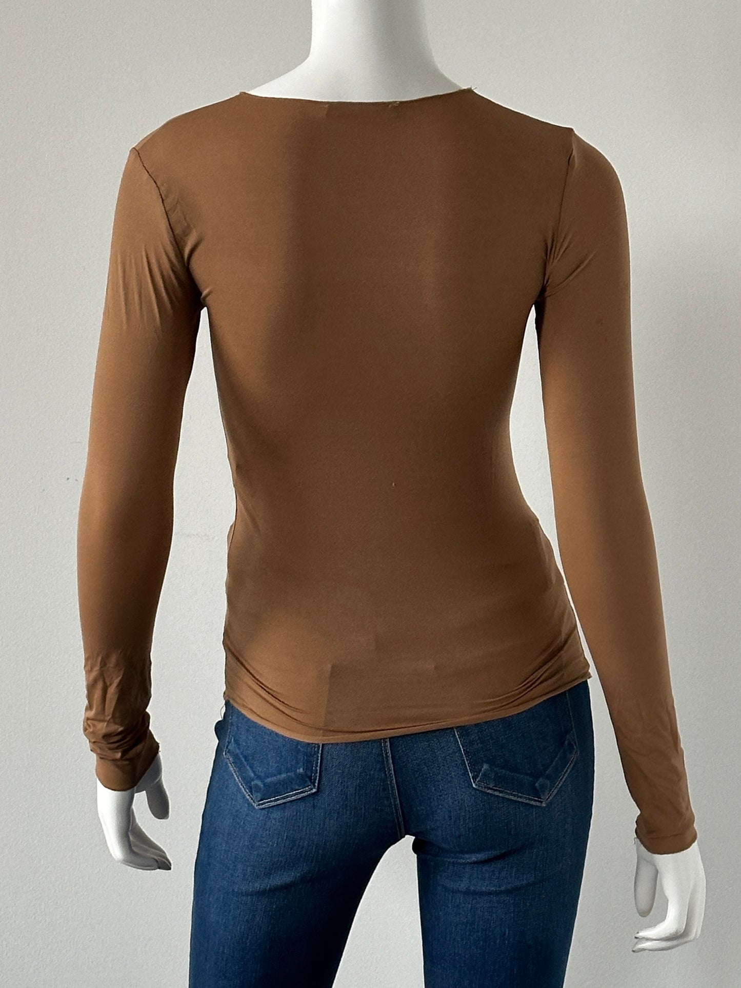 Long Sleeve Fitted Top Size Small