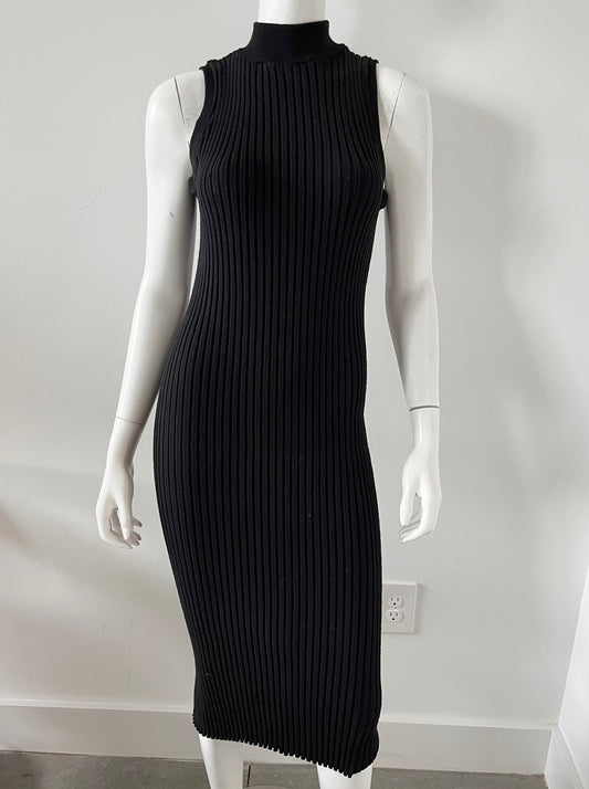 Ribbed Mock Neck Sheath Dress Size XS/Small