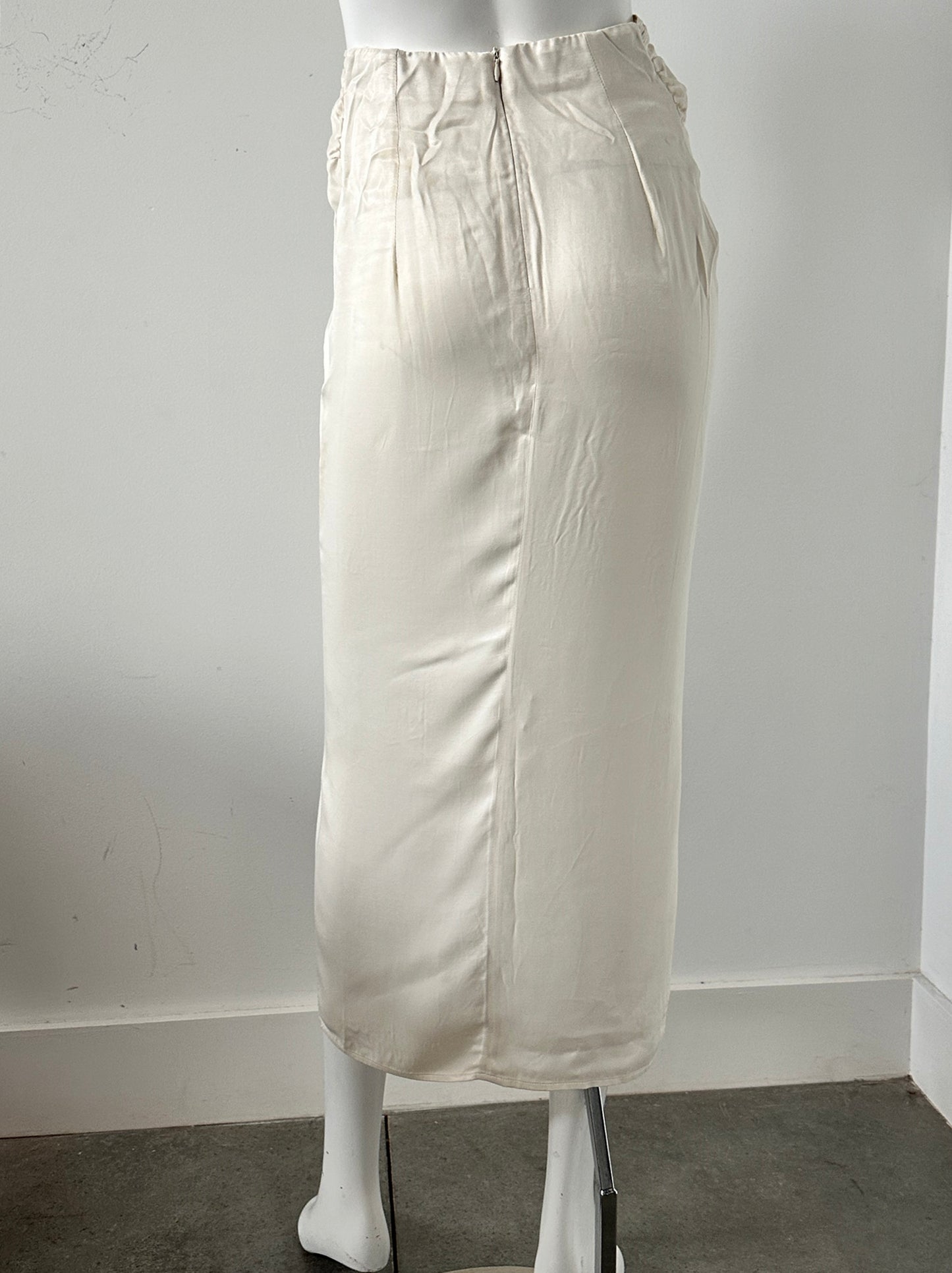 Satin Effect Knotted Skirt Size XS