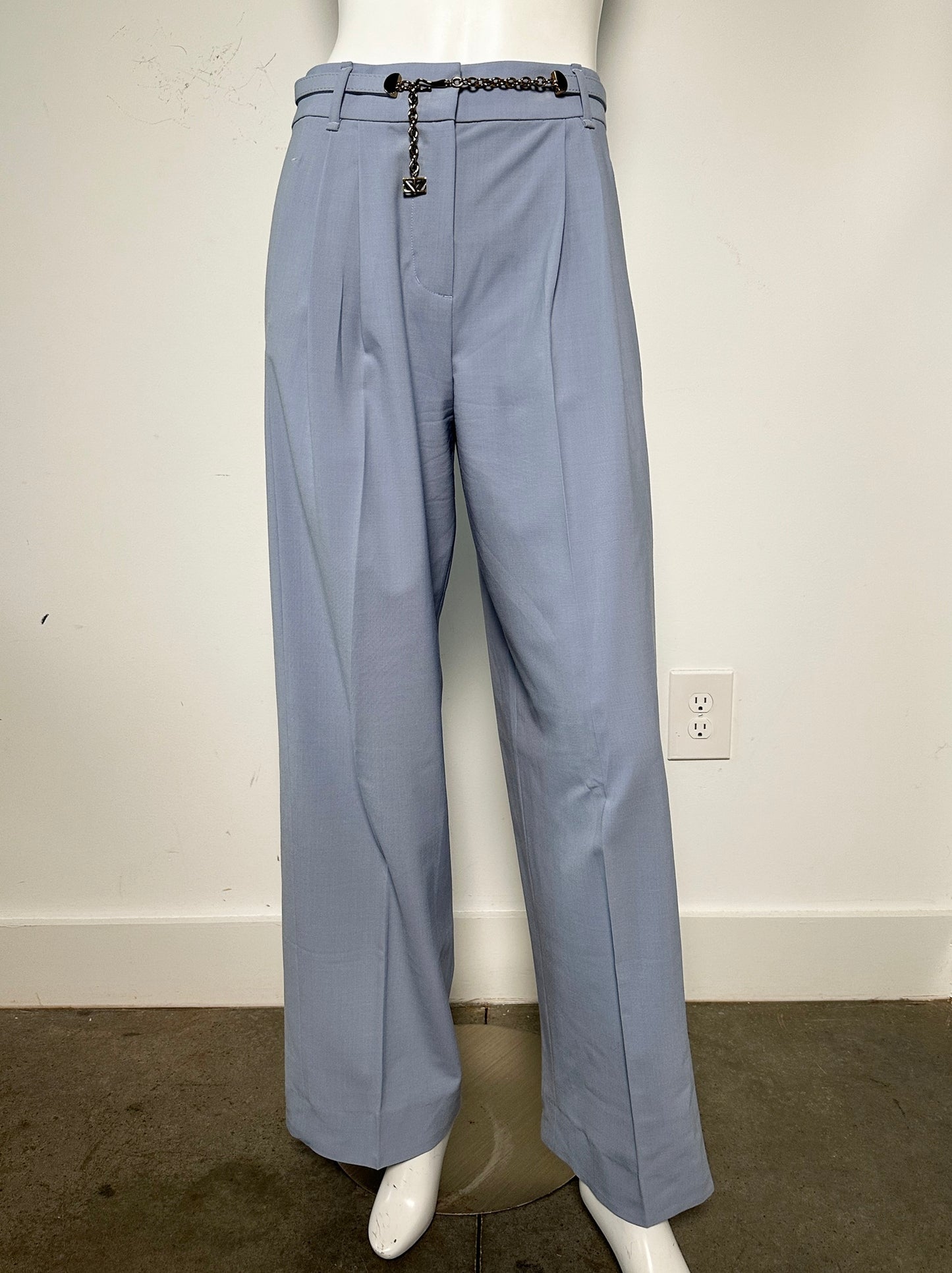 Belted Pleated Wide Leg Pants Size 0