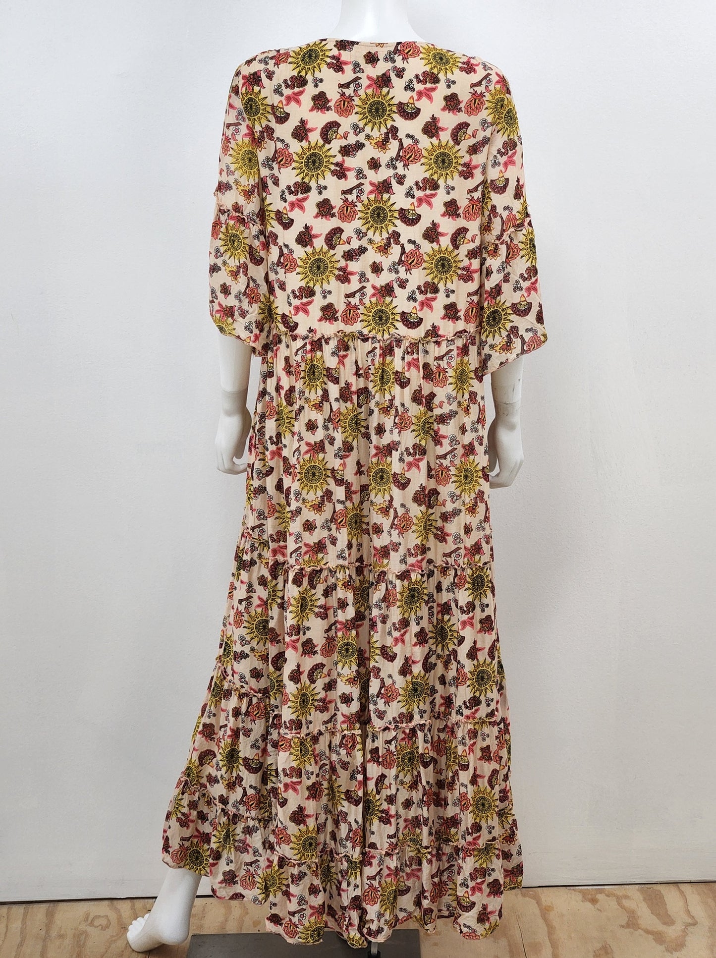 Printed Maxi Dress Size Small/Medium