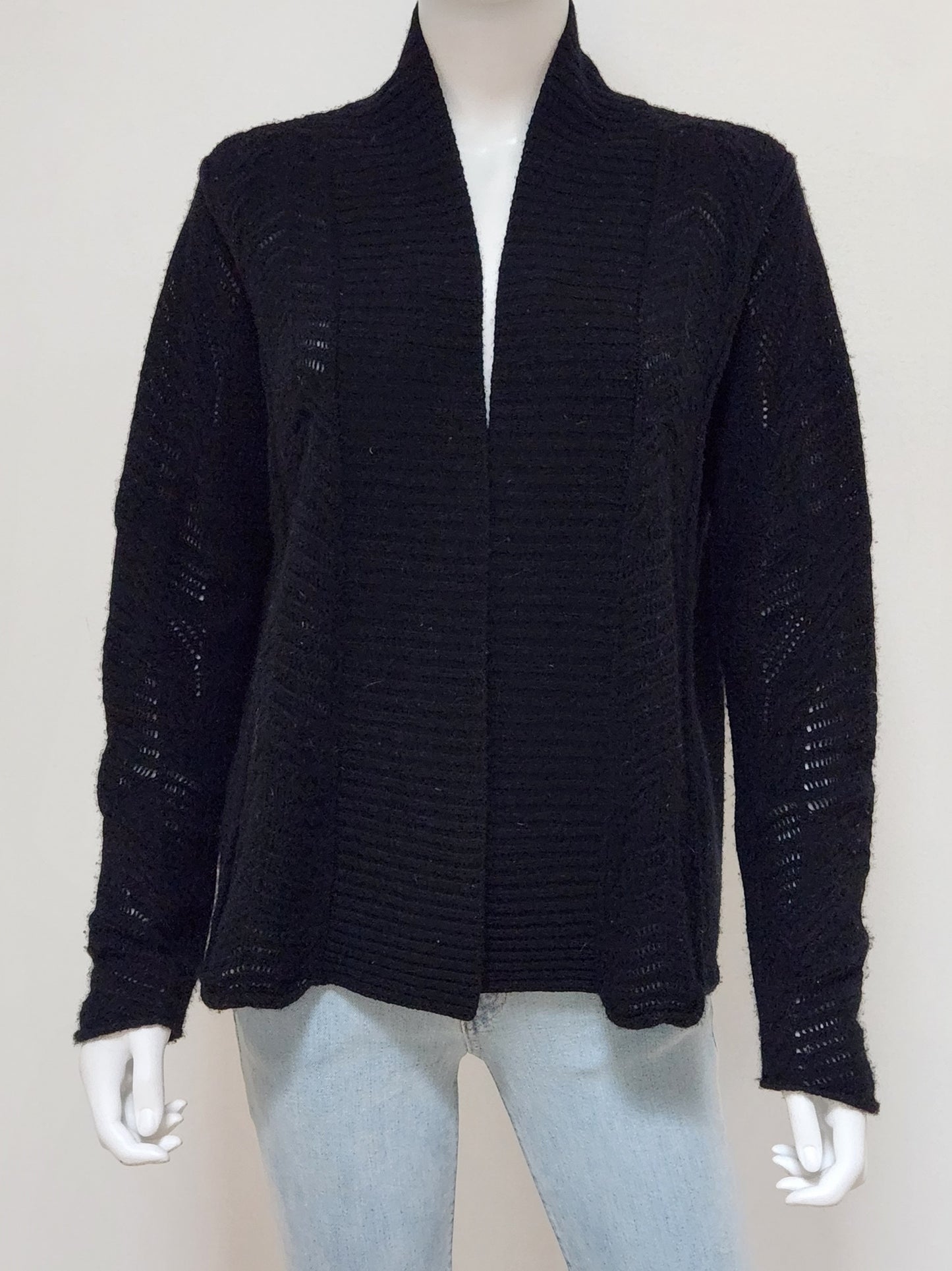 Open Knit Cashmere Cardigan Size Small