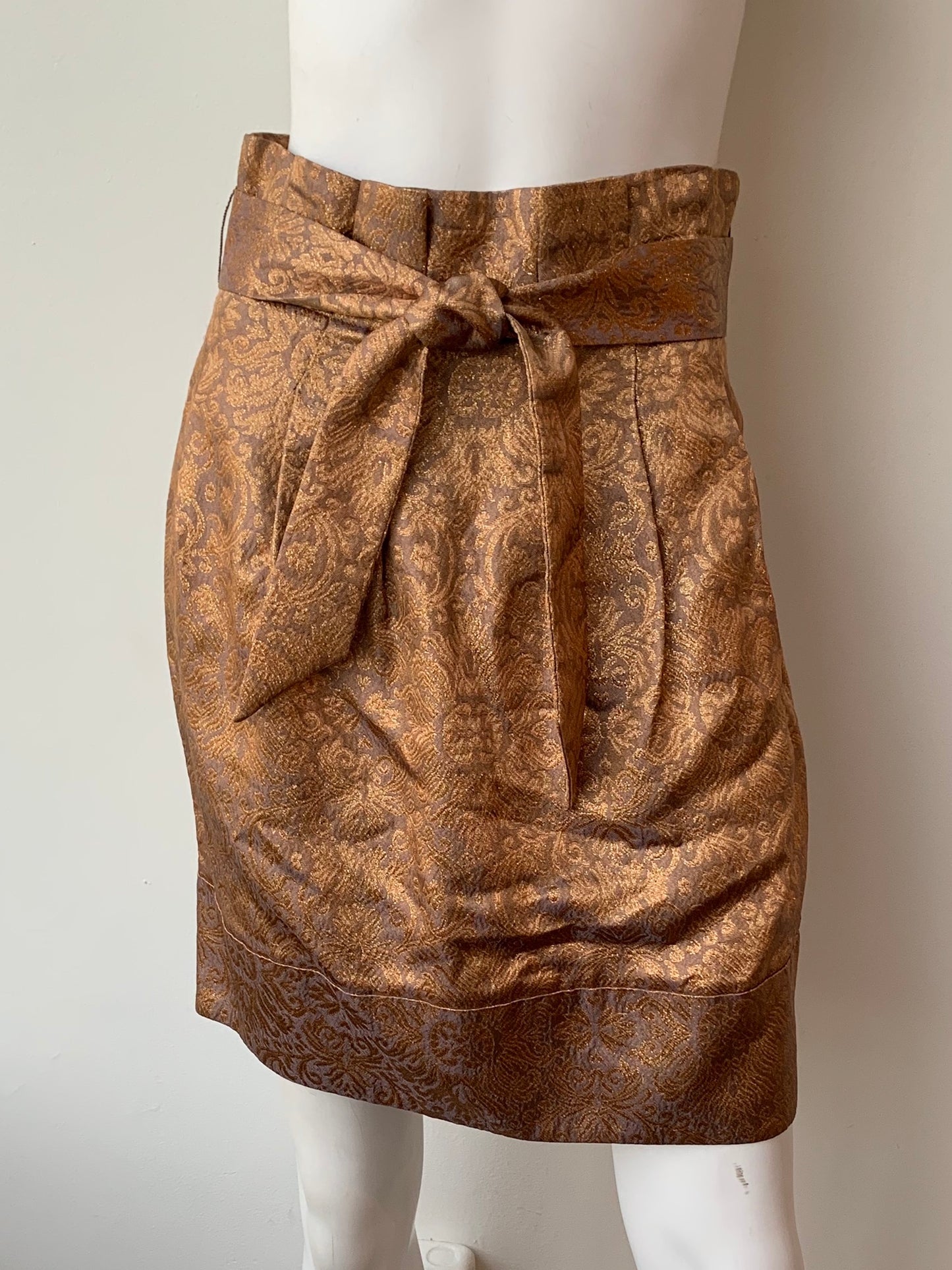 Woven Jacquard Skirt Size 0 NWT - lesfilsconsignment