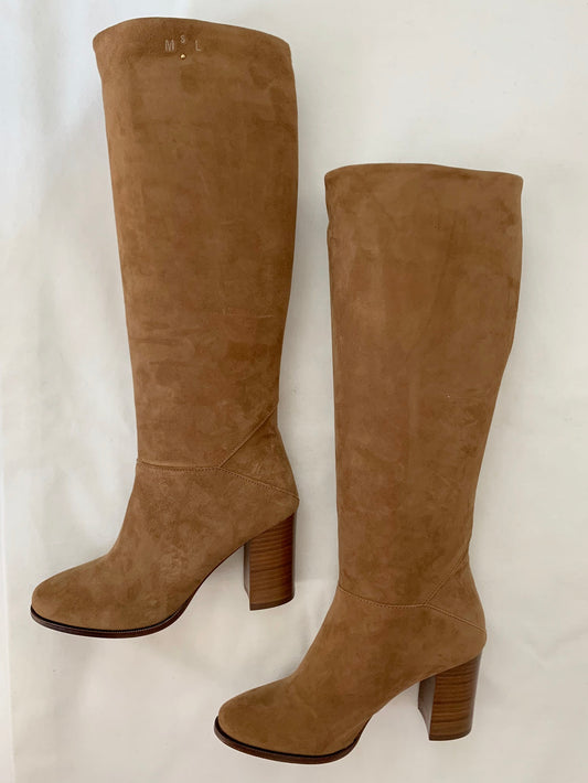 Angelina Suede Tall Boots Size 36 NIB