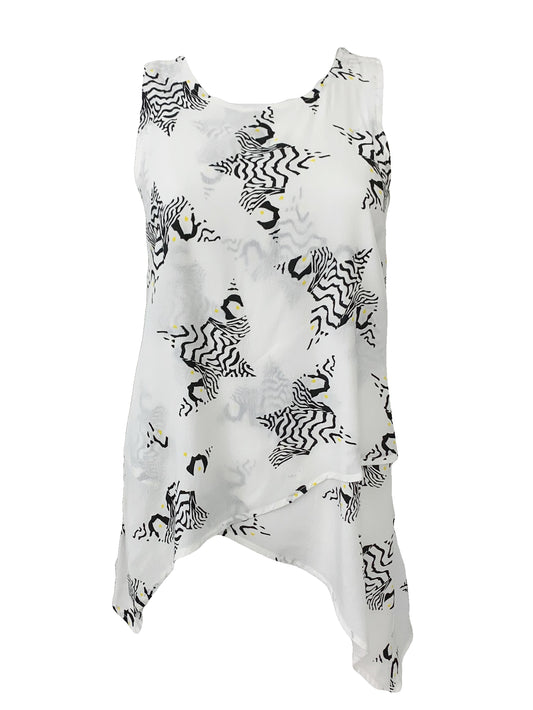 Sammy Printed Top Size 4 NWT