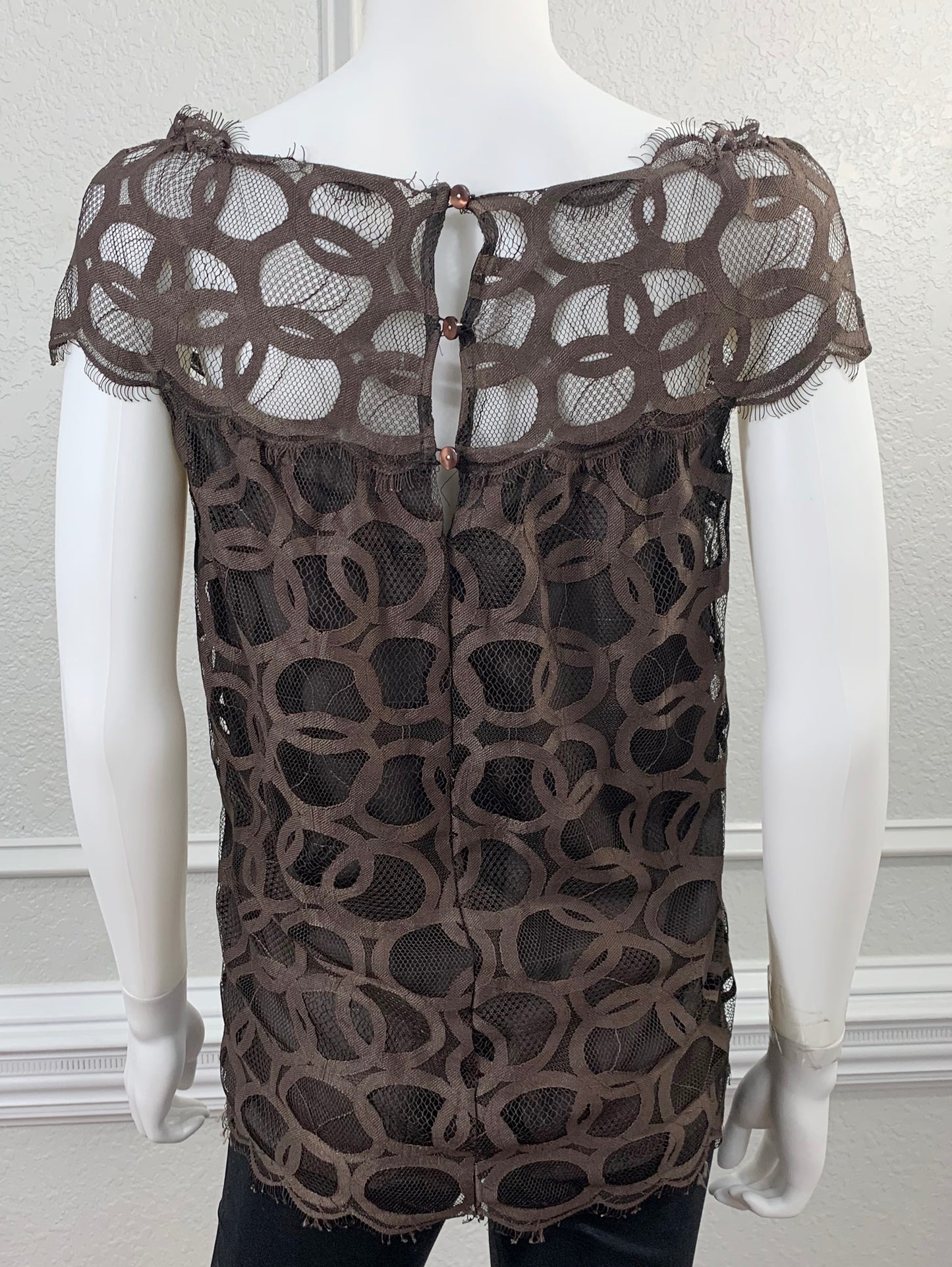 Off the Shoulder Lace Blouse Size 6