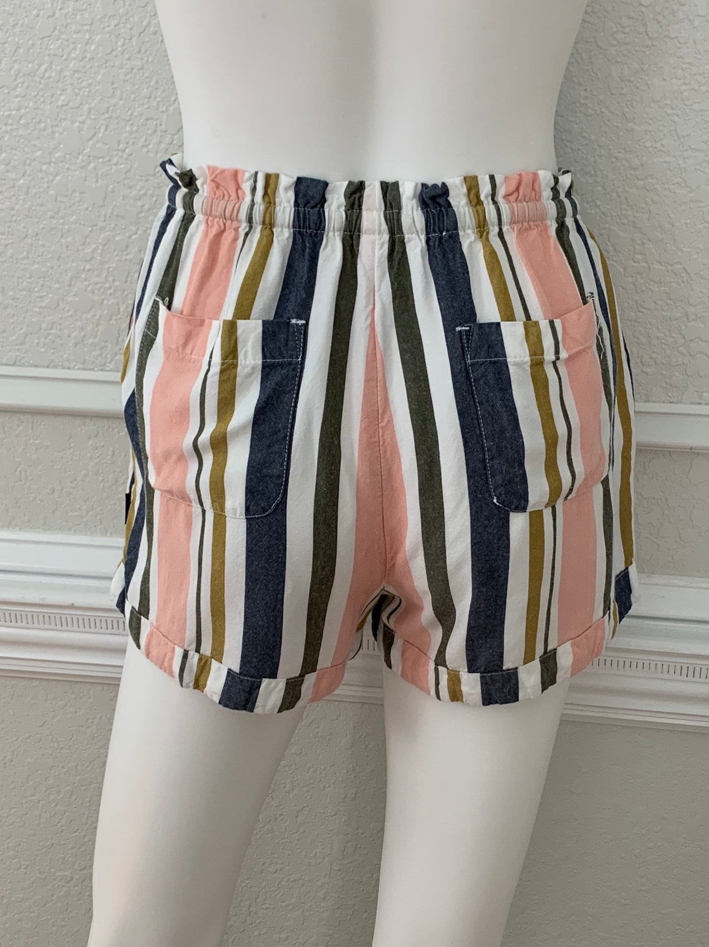 Jaywalk Striped Shorts Size XS