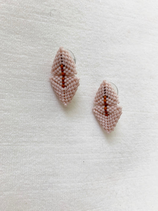 Beaded Triangle Earrings