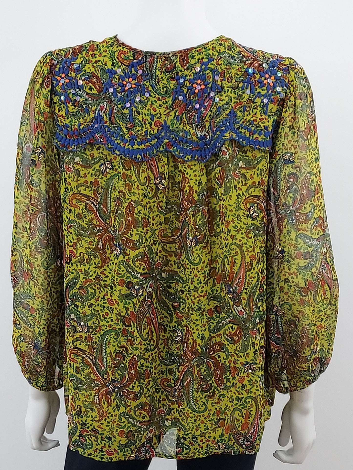 Paisley Blouse Size Small NWT