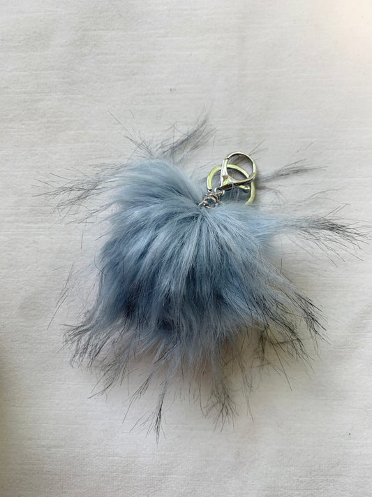 Faux Fur Pouf Bag Charm NWOT