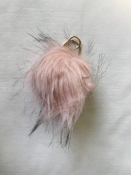 Faux Fur Pouf Bag Charm NWOT