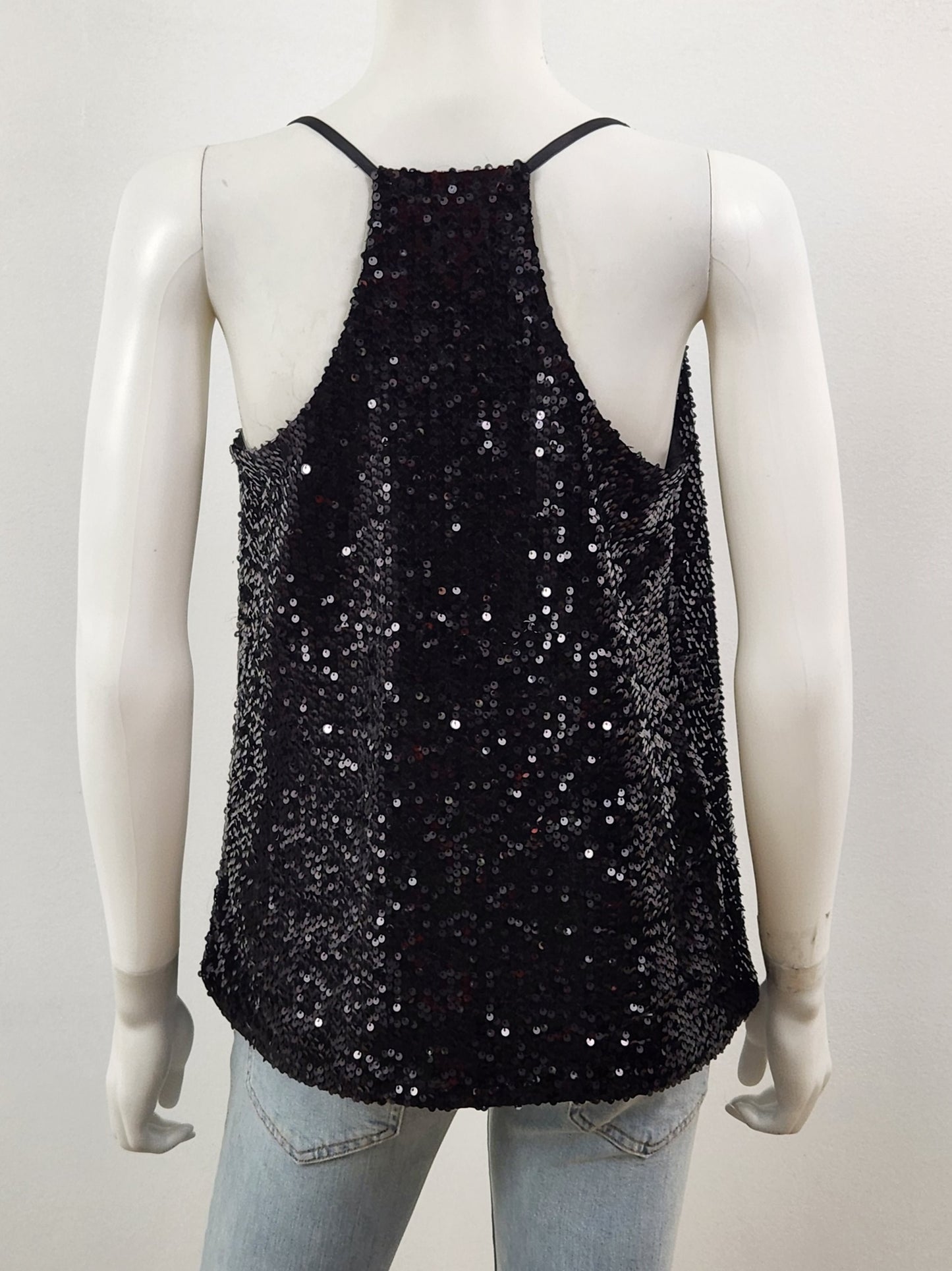 Sequined Cowl Neck Tank Size XS