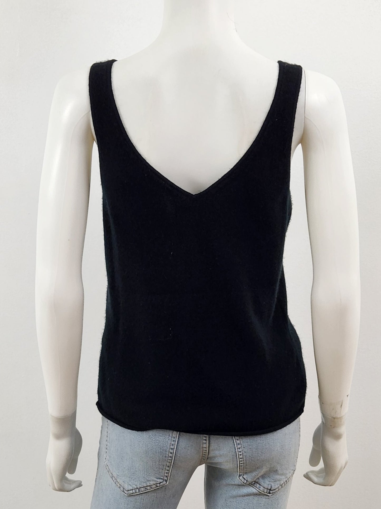 Cashmere V Neck Tank Size Medium