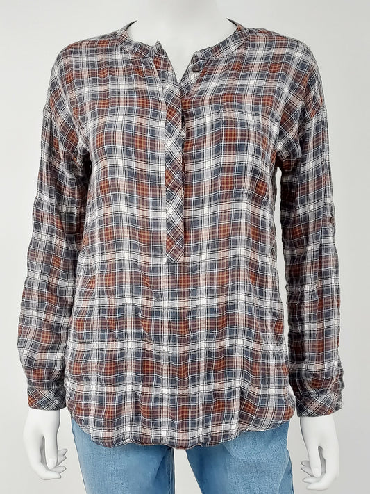 Cotton Plaid Shirt Size Small